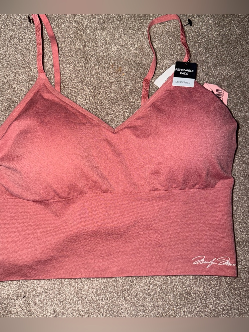 Marilyn Monroe Dusty Rose Seamless Crop Bralette